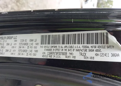 2015 Ram 1500 Express z USA, uszkodzony, nr VIN 1C6RR7KT8FS576839